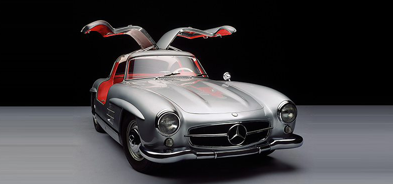 mercedes benz gullwing silver